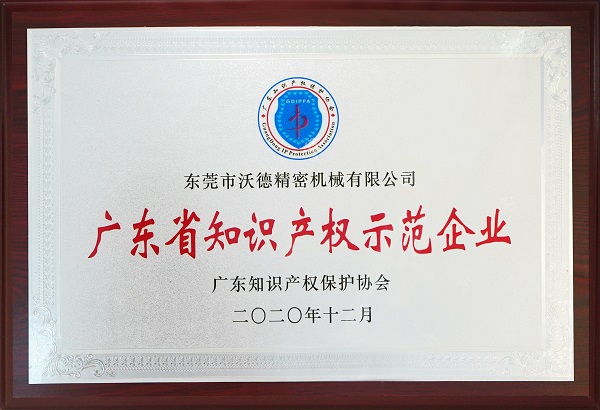 廣東省知識(shí)產(chǎn)權(quán)示范企業(yè)